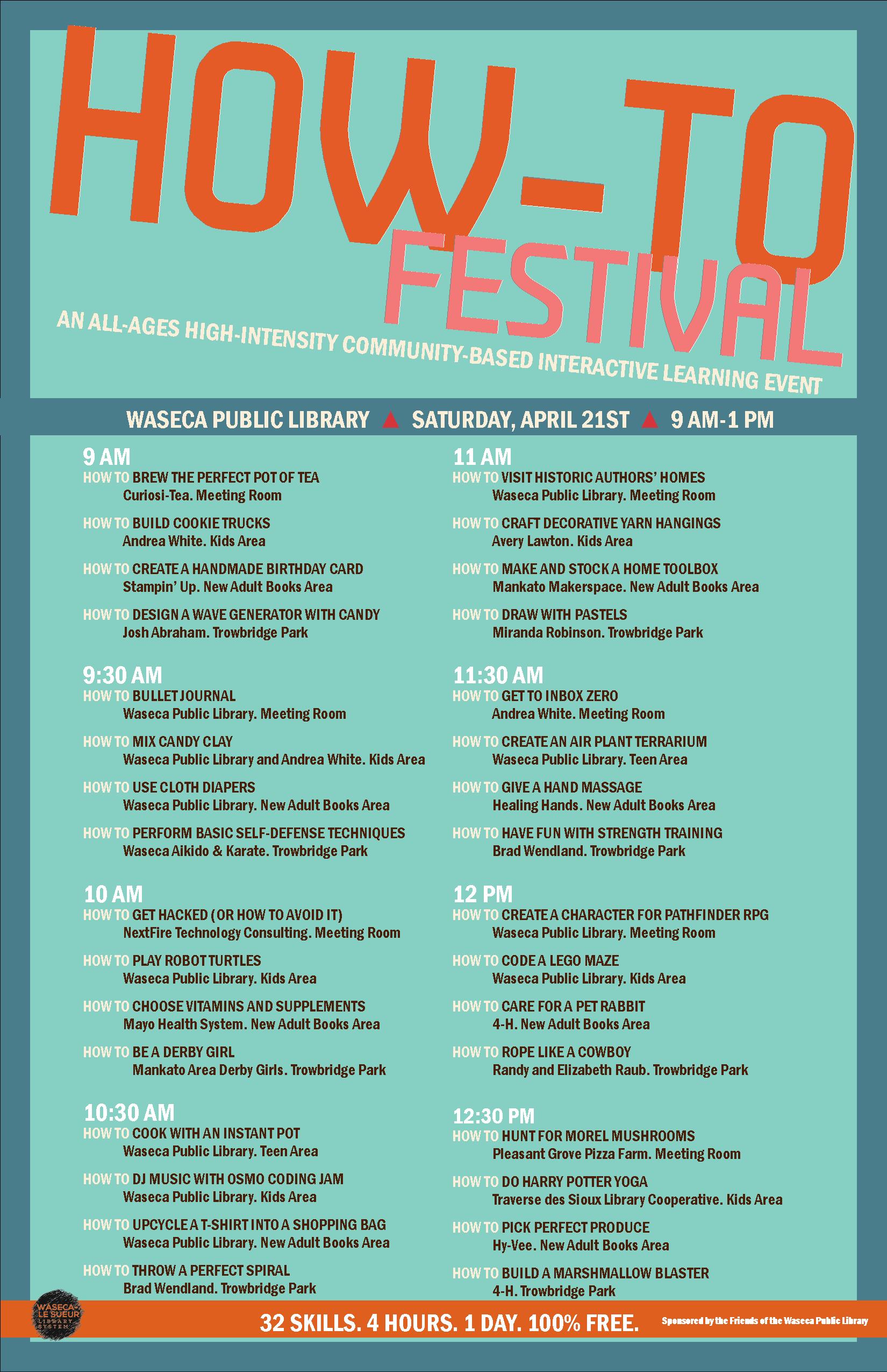 Waseca Public Library How-To Festival