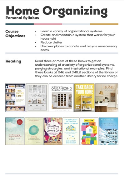 Home Organizing Syllabus
